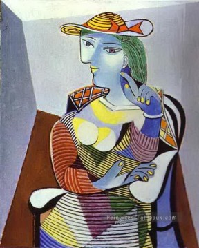 Marie Thérèse Walter 1937 cubisme Pablo Picasso Peinture à l'huile